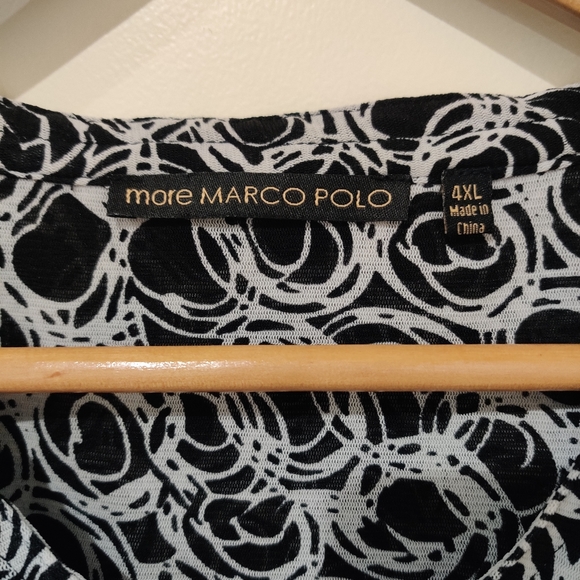 MORE MARCO POLO||VINTAGE Psychedelic mesh/NET TOP SIZE 4 XL - Picture 3 of 8